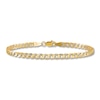 Thumbnail Image 1 of Curb Chain Anklet 14K Yellow Gold 9"