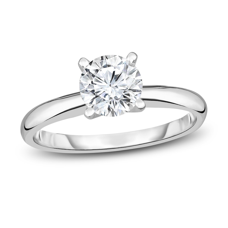 Main Image 1 of Diamond Solitaire Engagement Ring 3/8 ct tw Round 14K White Gold (I2/I)