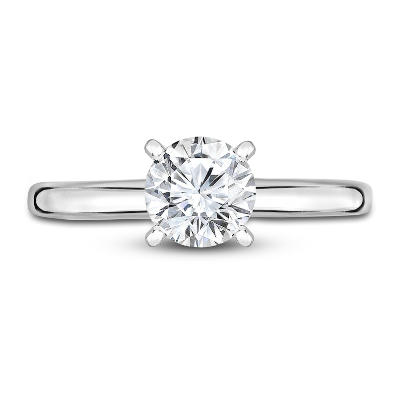 Main Image 3 of Diamond Solitaire Engagement Ring 3/8 ct tw Round 14K White Gold (I2/I)