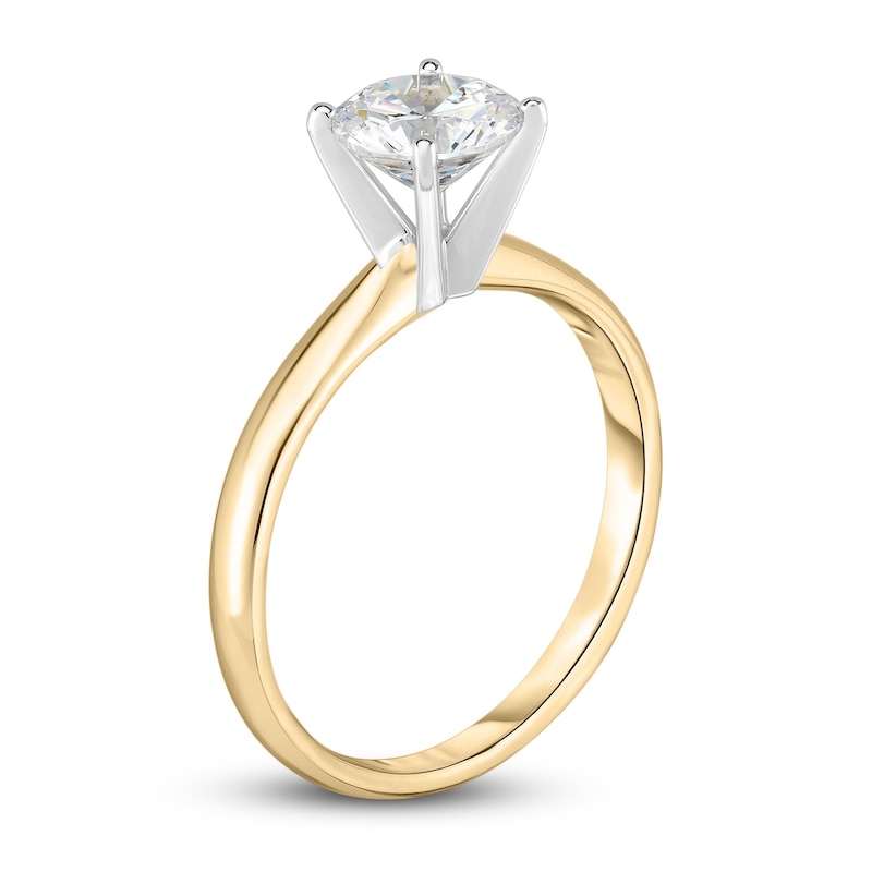Main Image 2 of Diamond Solitaire Engagement Ring 1/4 ct tw Round 14K Yellow Gold (I2/I)