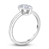 Thumbnail Image 2 of Diamond Solitaire Engagement Ring 1-1/2 ct tw Bezel-Set Oval 14K White Gold (I2/I)