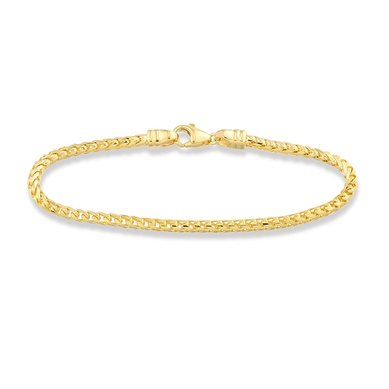 Main Image 1 of Solid Round Franco Chain Bracelet 14K Yellow Gold 8.5" 3.6mm