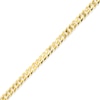 Men's Round 3.1mm Cuban Chain Bracelet 14K Yellow Gold 7.25"
