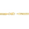 Men's Round 3.1mm Cuban Chain Bracelet 14K Yellow Gold 7.25"