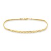 Thumbnail Image 1 of Solid Flat Bombe Franco Chain Bracelet 14K Yellow Gold 8.5" 4.0mm