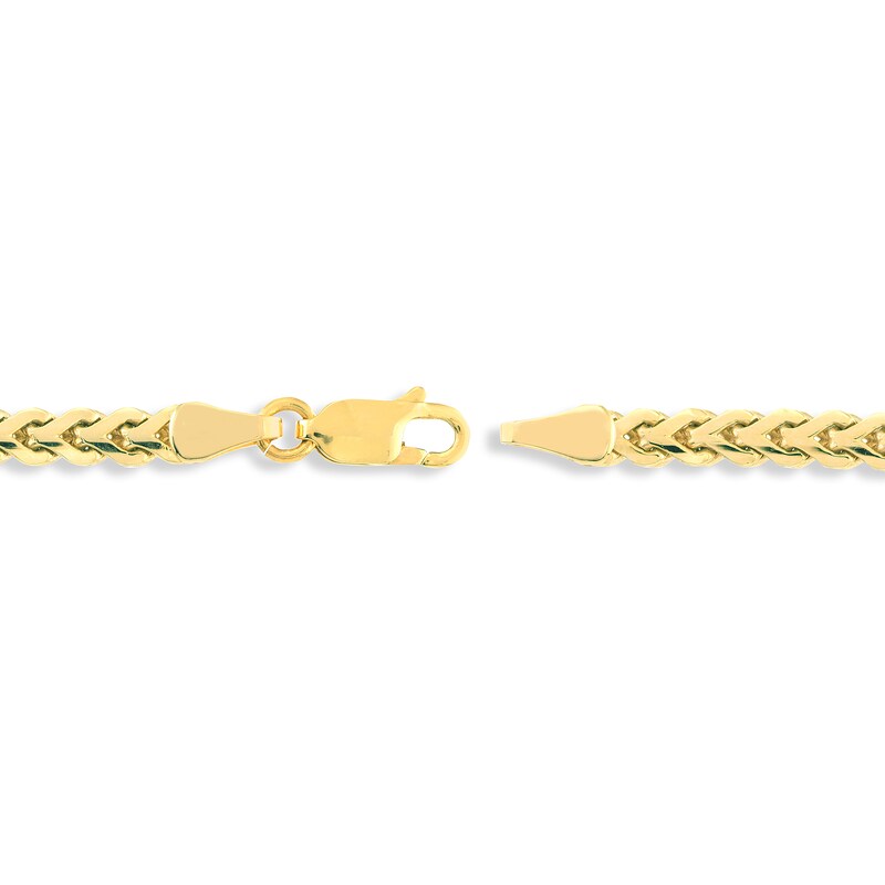 Main Image 3 of Solid Flat Bombe Franco Chain Bracelet 14K Yellow Gold 8.5" 4.0mm