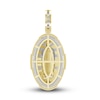 Thumbnail Image 3 of Men's Diamond Blessed Mother Necklace Charm 1/4 ct tw Round 10K Yellow Gold