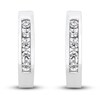 Thumbnail Image 0 of Diamond Hoop Earrings 1/4 ct tw Round 14K White Gold