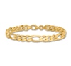 Thumbnail Image 1 of Men's Solid Figaro Chain Bracelet 14K Yellow Gold 8.0mm 8"
