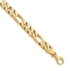 Men's Figaro Chain Bracelet 14K Yellow Gold 8.0mm 8"