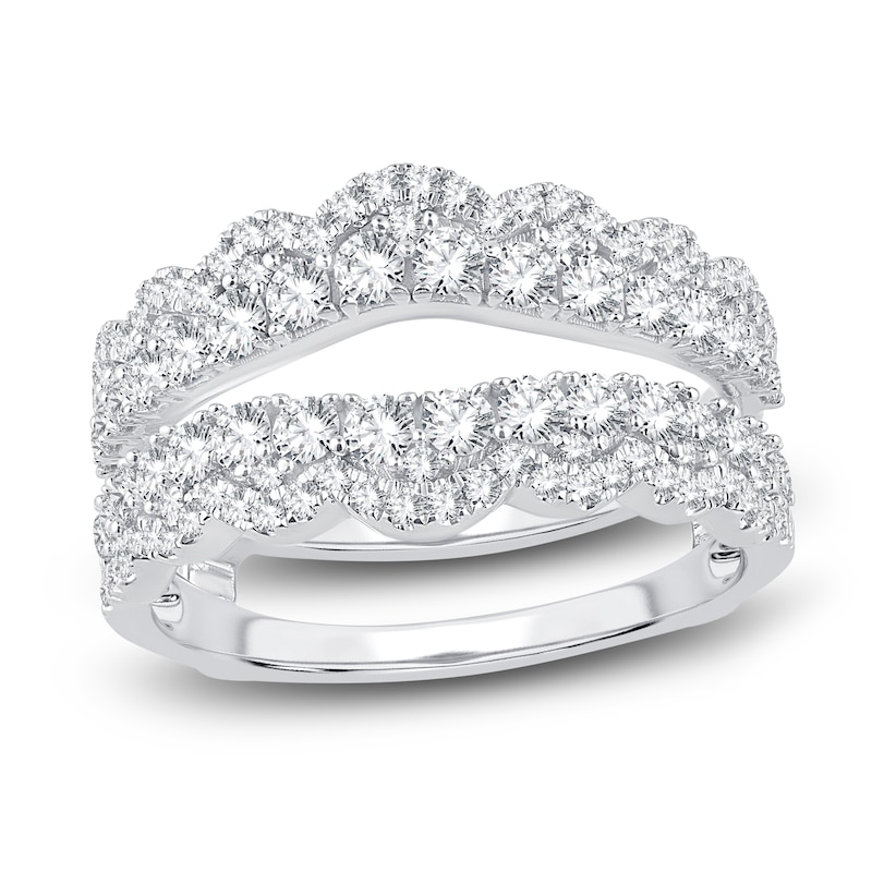 Main Image 1 of Diamond Enhancer Ring 1-1/5 ct tw Round 14K White Gold