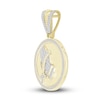 Thumbnail Image 2 of Men's Diamond Religious Charm 1/2 ct tw Round 10K Yellow Gold