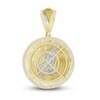 Thumbnail Image 4 of Men's Diamond Religious Charm 1/2 ct tw Round 10K Yellow Gold