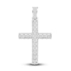 Thumbnail Image 1 of Men's Diamond Cross Charm 2 ct tw Round 10K White Gold