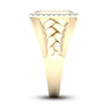 Thumbnail Image 3 of Men's Diamond Ring 1 ct tw Square-cut/Round 10K Yellow Gold