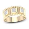 Thumbnail Image 1 of Men's Diamond Ring 1/2 ct tw Square-cut 10K Yellow Gold