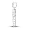 Thumbnail Image 2 of Men's Diamond Ankh Charm 2 ct tw Round 10K White Gold