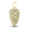 Thumbnail Image 4 of Men's Diamond Fire Charm 1/2 ct tw Round 10K Yellow Gold