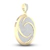 Thumbnail Image 1 of Men's Diamond Air Charm 3/4 ct tw Round 10K Yellow Gold