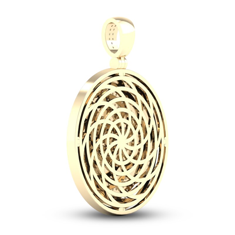 Main Image 4 of Men's Diamond Air Charm 3/4 ct tw Round 10K Yellow Gold