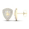Thumbnail Image 1 of Men's Diamond Fire Stud Earrings 1/5 ct tw Round 10K Yellow Gold