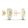 Thumbnail Image 3 of Men's Diamond Fire Stud Earrings 1/5 ct tw Round 10K Yellow Gold