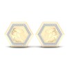 Thumbnail Image 0 of Men's Diamond Water Stud Earrings 1/5 ct tw Round 10K Yellow Gold