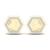 Thumbnail Image 0 of Men's Diamond Water Stud Earrings 1/5 ct tw Round 10K Yellow Gold