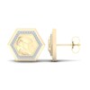Thumbnail Image 1 of Men's Diamond Water Stud Earrings 1/5 ct tw Round 10K Yellow Gold