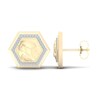 Thumbnail Image 1 of Men's Diamond Water Stud Earrings 1/5 ct tw Round 10K Yellow Gold