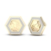 Thumbnail Image 2 of Men's Diamond Water Stud Earrings 1/5 ct tw Round 10K Yellow Gold