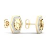 Thumbnail Image 3 of Men's Diamond Water Stud Earrings 1/5 ct tw Round 10K Yellow Gold