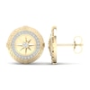 Thumbnail Image 1 of Men's Diamond Earth Stud Earrings 1/6 ct tw Round 10K Yellow Gold