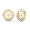 Thumbnail Image 2 of Men's Diamond Earth Stud Earrings 1/6 ct tw Round 10K Yellow Gold