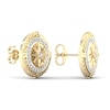 Thumbnail Image 3 of Men's Diamond Earth Stud Earrings 1/6 ct tw Round 10K Yellow Gold
