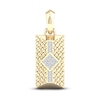 Thumbnail Image 1 of Men's Diamond Charm 1/3 ct tw Square-cut/Round 10K Yellow Gold