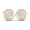 Thumbnail Image 0 of Men's Diamond Air Stud Earrings 1/4 ct tw Round 10K Yellow Gold