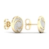 Thumbnail Image 2 of Men's Diamond Air Stud Earrings 1/4 ct tw Round 10K Yellow Gold