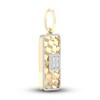 Thumbnail Image 2 of Men's Diamond Charm 5/8 ct tw Square-cut/Round 10K Yellow Gold