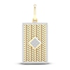 Thumbnail Image 1 of Men's Diamond Charm 1/2 ct tw Square-cut/Round 10K Yellow Gold