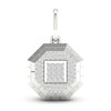 Thumbnail Image 0 of Men's Diamond Charm 3/4 ct tw Princess/Round 10K White Gold