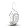 Thumbnail Image 2 of Men's Diamond Charm 3/4 ct tw Princess/Round 10K White Gold