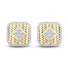 Thumbnail Image 0 of Men's Diamond Stud Earrings 1/2 ct tw Princess/Round 10K Yellow Gold