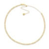 Thumbnail Image 1 of Semi-Solid Figaro Chain Choker Necklace 14K Yellow Gold 12" Adj.