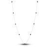 Thumbnail Image 1 of Natural Onyx Station Necklace Sterling Silver 18"