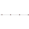 Thumbnail Image 2 of Natural Garnet Station Necklace Sterling Silver 18"