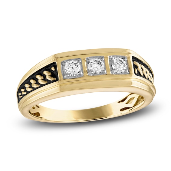 1933 by Esquire Men's Diamond Ring 1/3 ct tw Round 10K Yellow Gold | Jared
