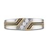 Thumbnail Image 2 of 1933 by Esquire Men's Diamond Ring 1/10 ct tw Round Sterling Silver/14K Yellow Gold
