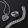 Thumbnail Image 4 of 1933 by Esquire Men's Black Diamond Ring 1-1/8 ct tw Round Sterling Silver
