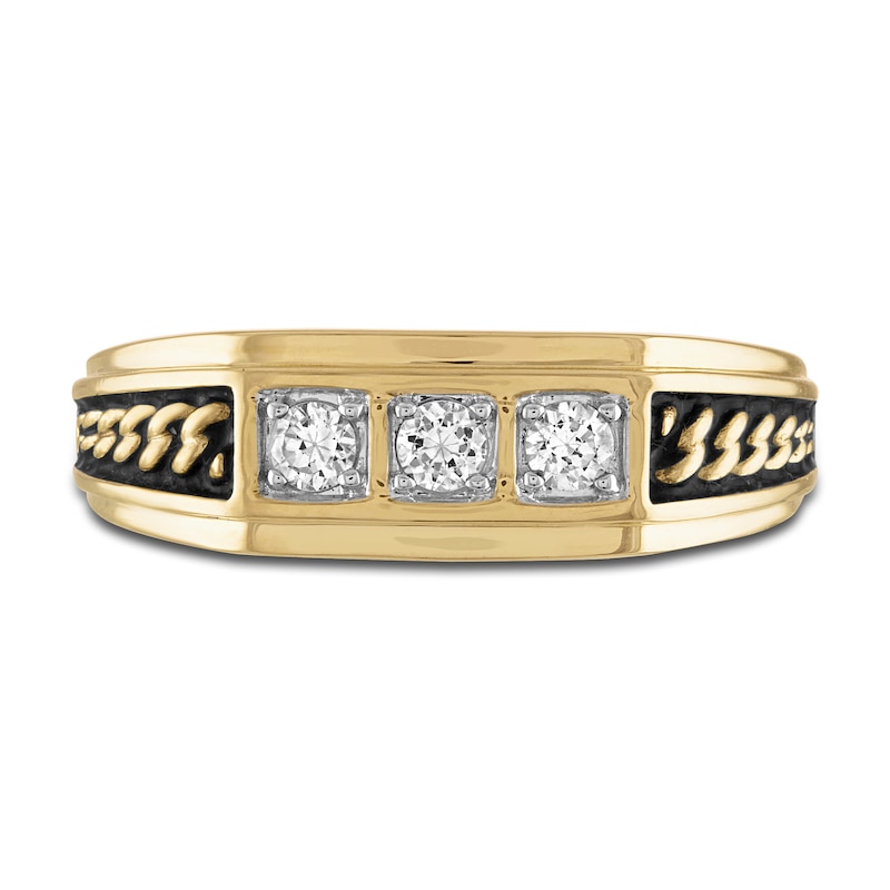 Main Image 3 of 1933 by Esquire Diamond Ring 1/3 ct tw Round 10K Yellow Gold